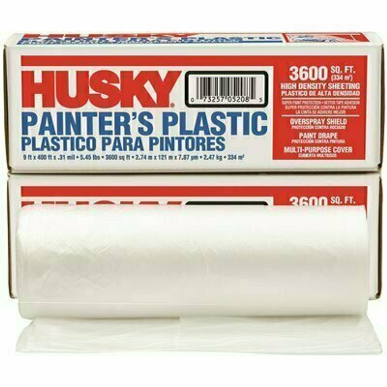Husky 9 Ft. X 400 Ft. Clear 0.31 Mil Painter's Plastic