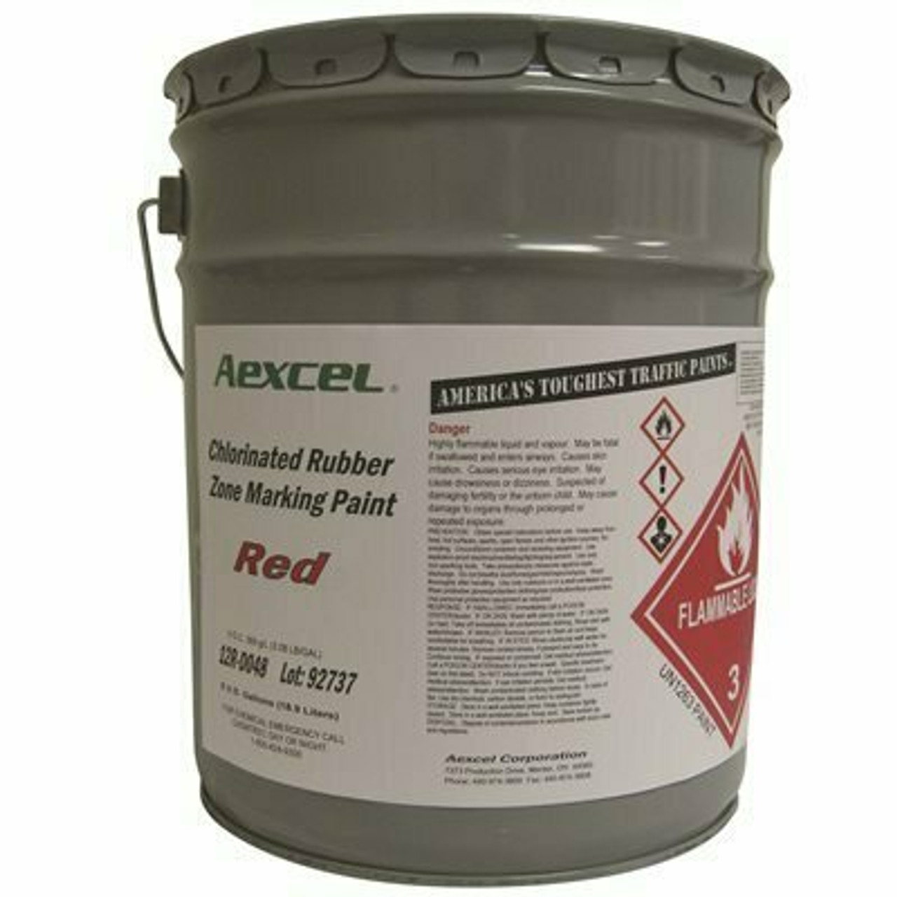 Aexcel Red Cr Zone Markng Paint 5Gl