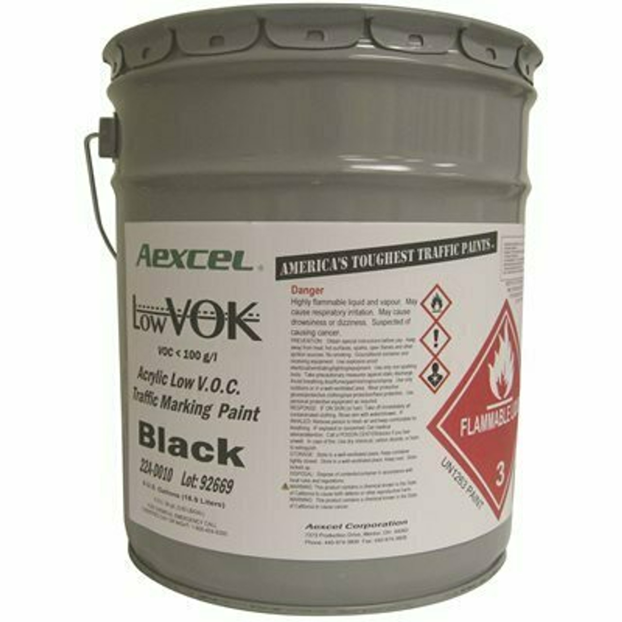 Aexcel 22A-D010 Black Low Voc 5 Gal