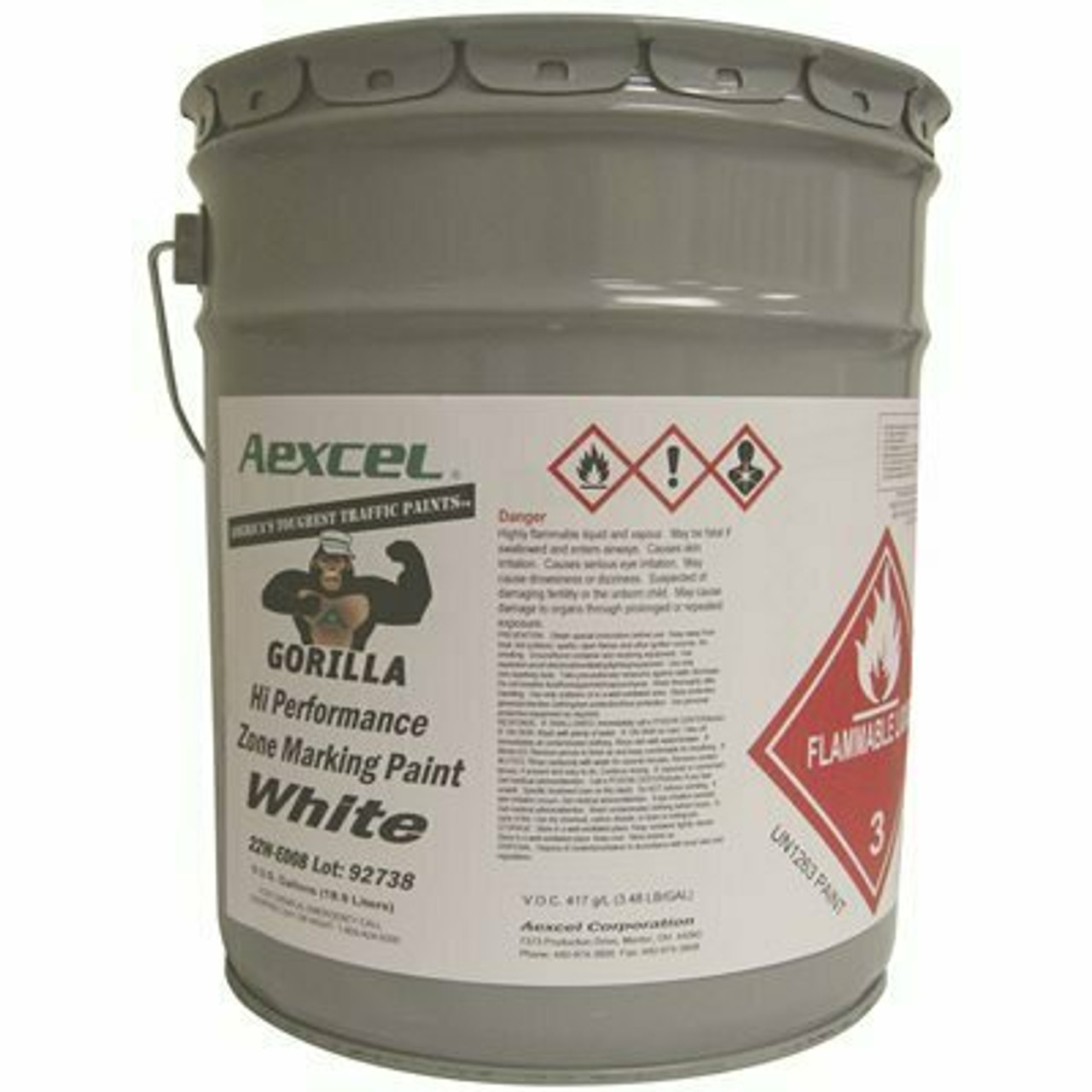 Aexcel 22W-E008 Wht Gorlla Paint 5G