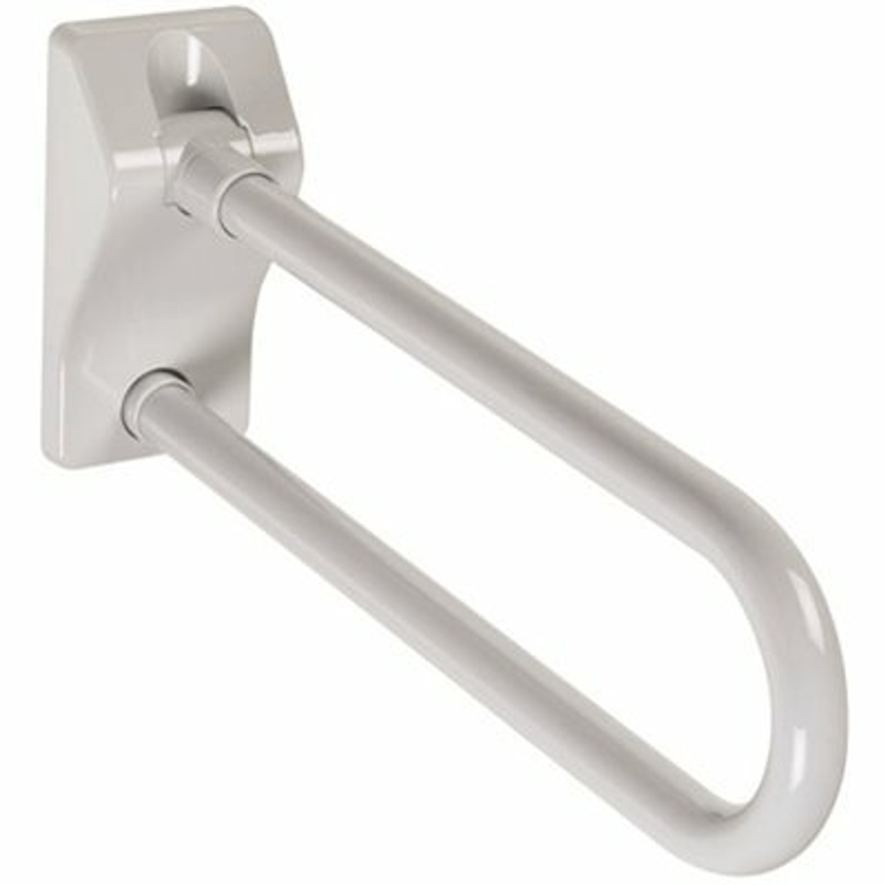 Ponte Giulio Usa 27 In. Antimicrobial Vinyl Coated Folding Grab Bar In White