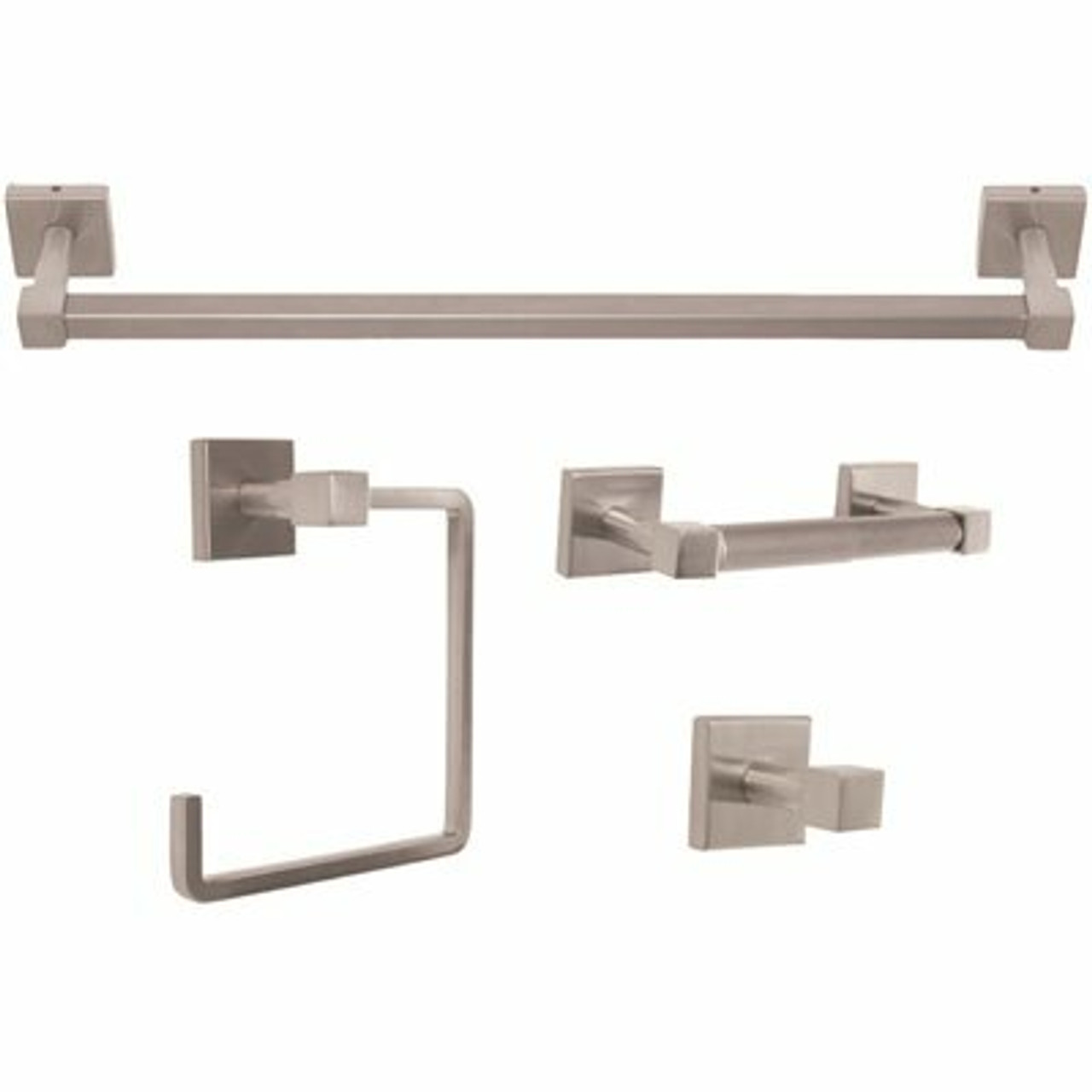 Design House Karsen 4-Piece Bath Hardware Set In Satin Nickel