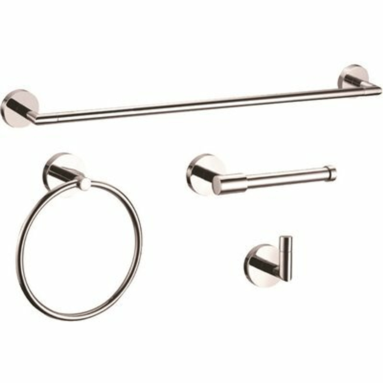 Design House Graz 4-Piece Bath Hardware Set In Polished Chrome