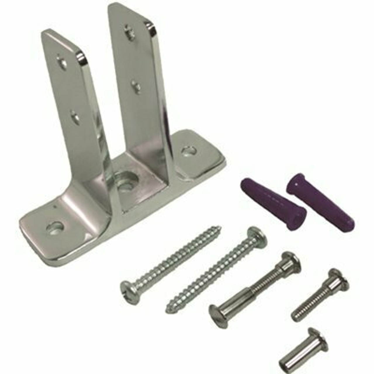 Strybuc Industries 1 In. X 3-1/2 In. Urinal Panel Bracket With Screws