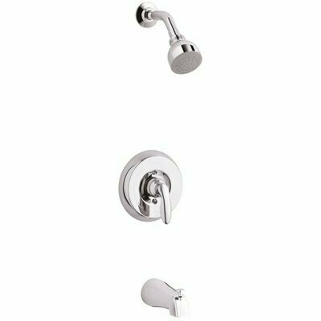 Kohler Coralais 1-Handle 1-Spray Tub And Shower Faucet With Lever Handle And Slipfit Spout In Polished Chrome