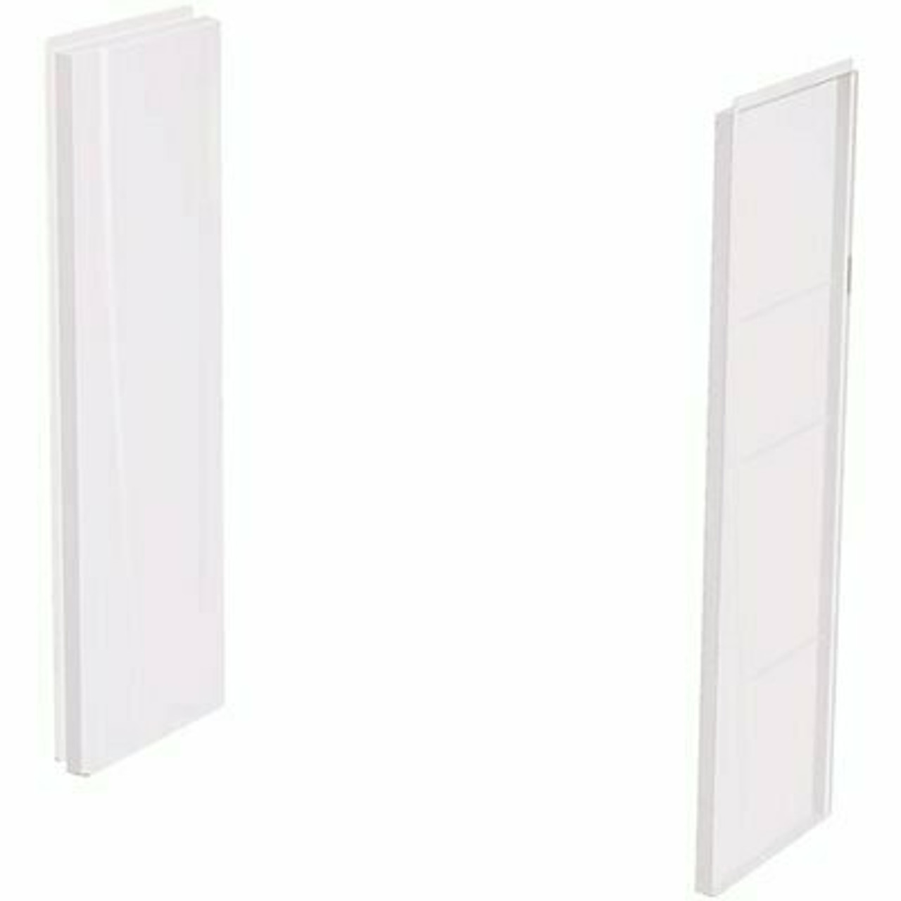 Aquatic A2 8 In. X 24 In. X 62 In. 2-Piece Direct-To-Stud Shower Wall Panels In White