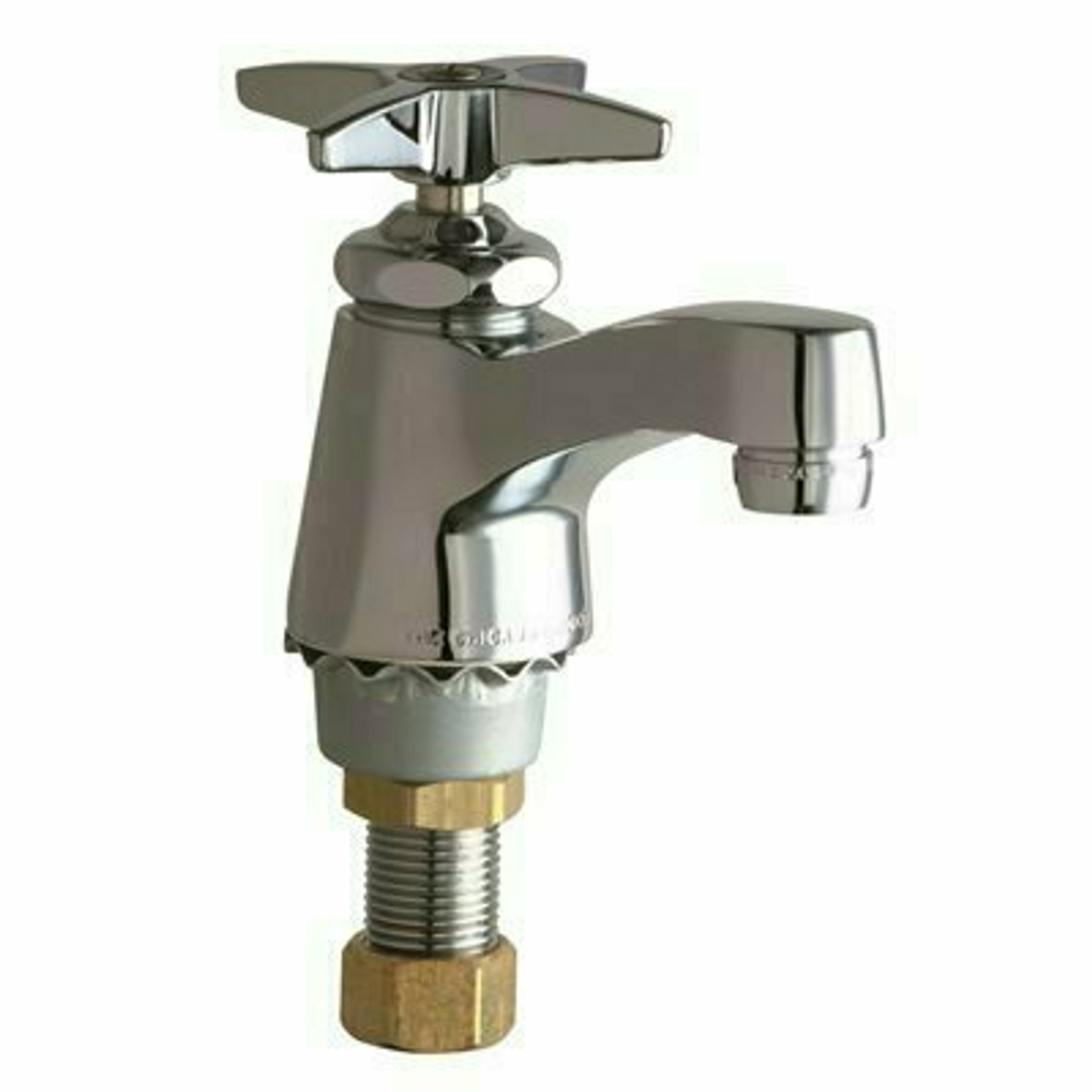 Chicago Faucets Chicago Single Supply Hot Water Sink Faucet Lead Free, Cross Handles