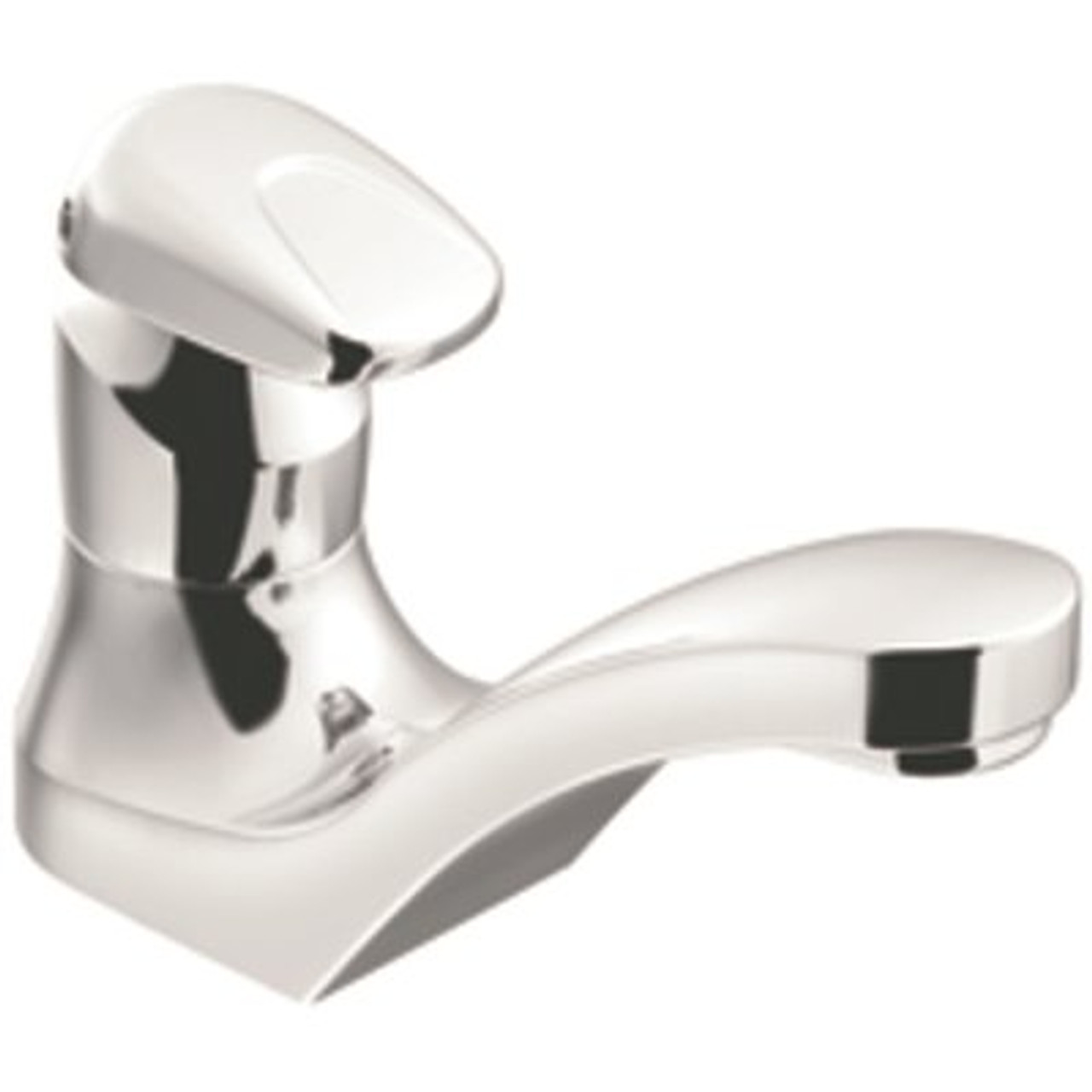 Moen M-Press 4 In. Centerset Single Hole Single Handle Metering Bathroom Faucet In Chrome