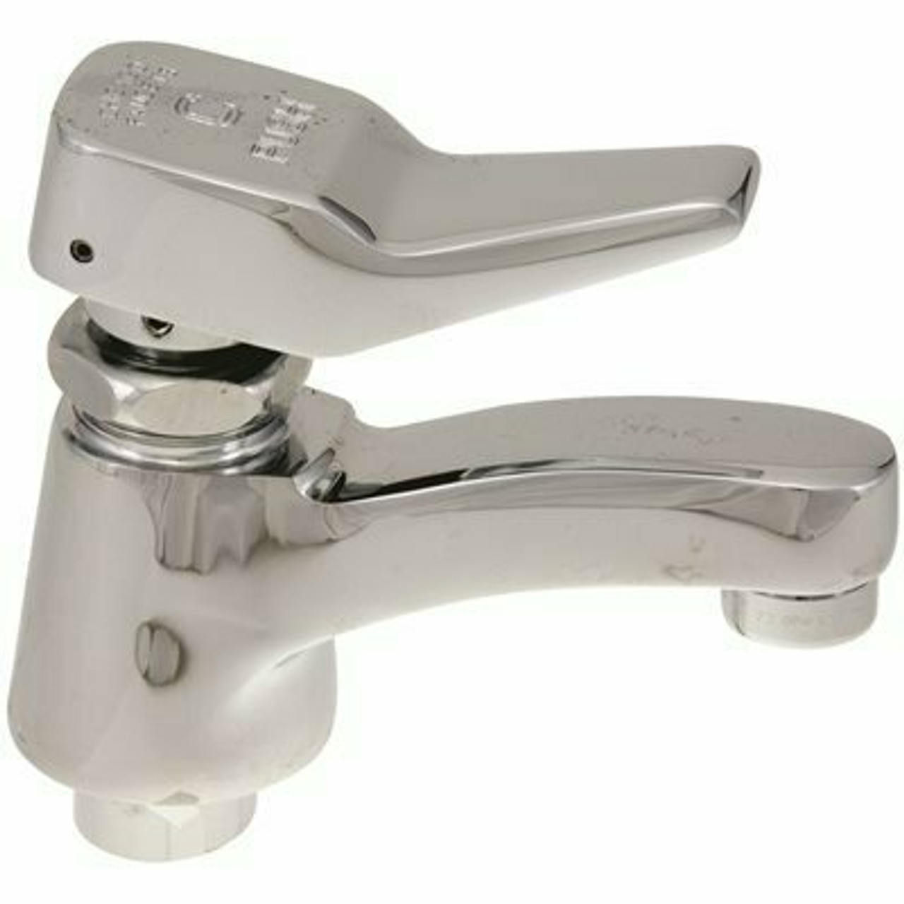 Chicago Faucets Single Supply Single-Handle Metering Sink Utility Faucet 0.5 Gpm In Chrome Lead Free