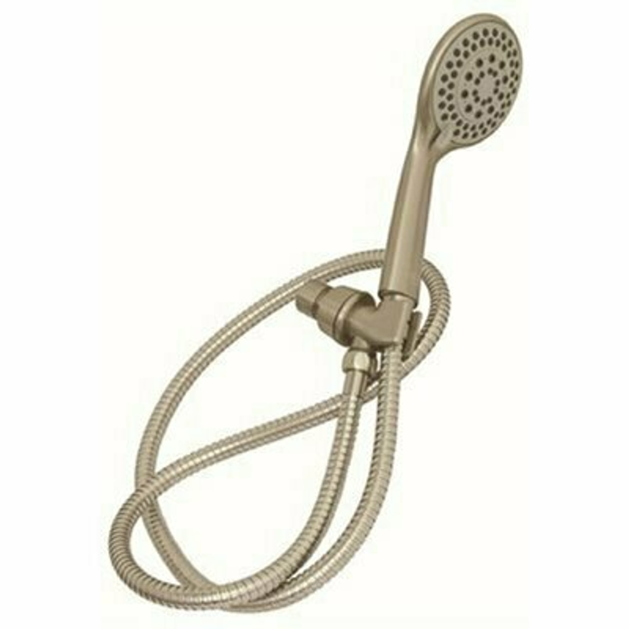 Premier 5-Spray 4 In. Single Wall Mount  Handheld Shower Head In Brush Nickel