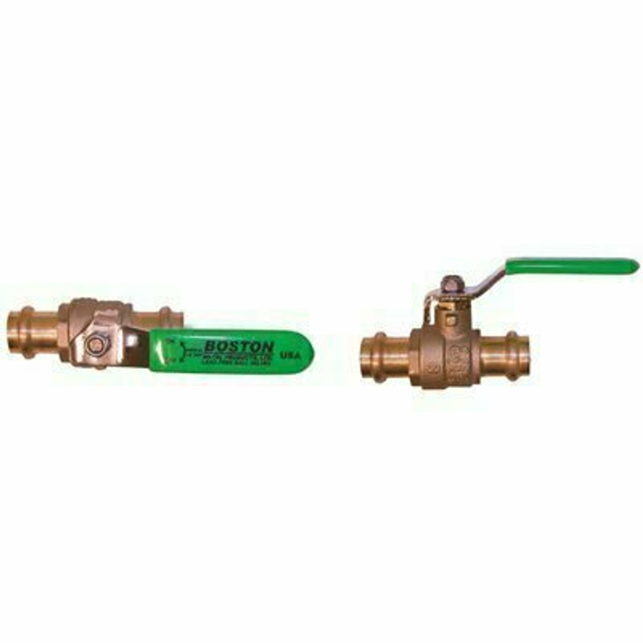 B-Press Style Ball Valve, 1 In. Lead Free With Custom Handle