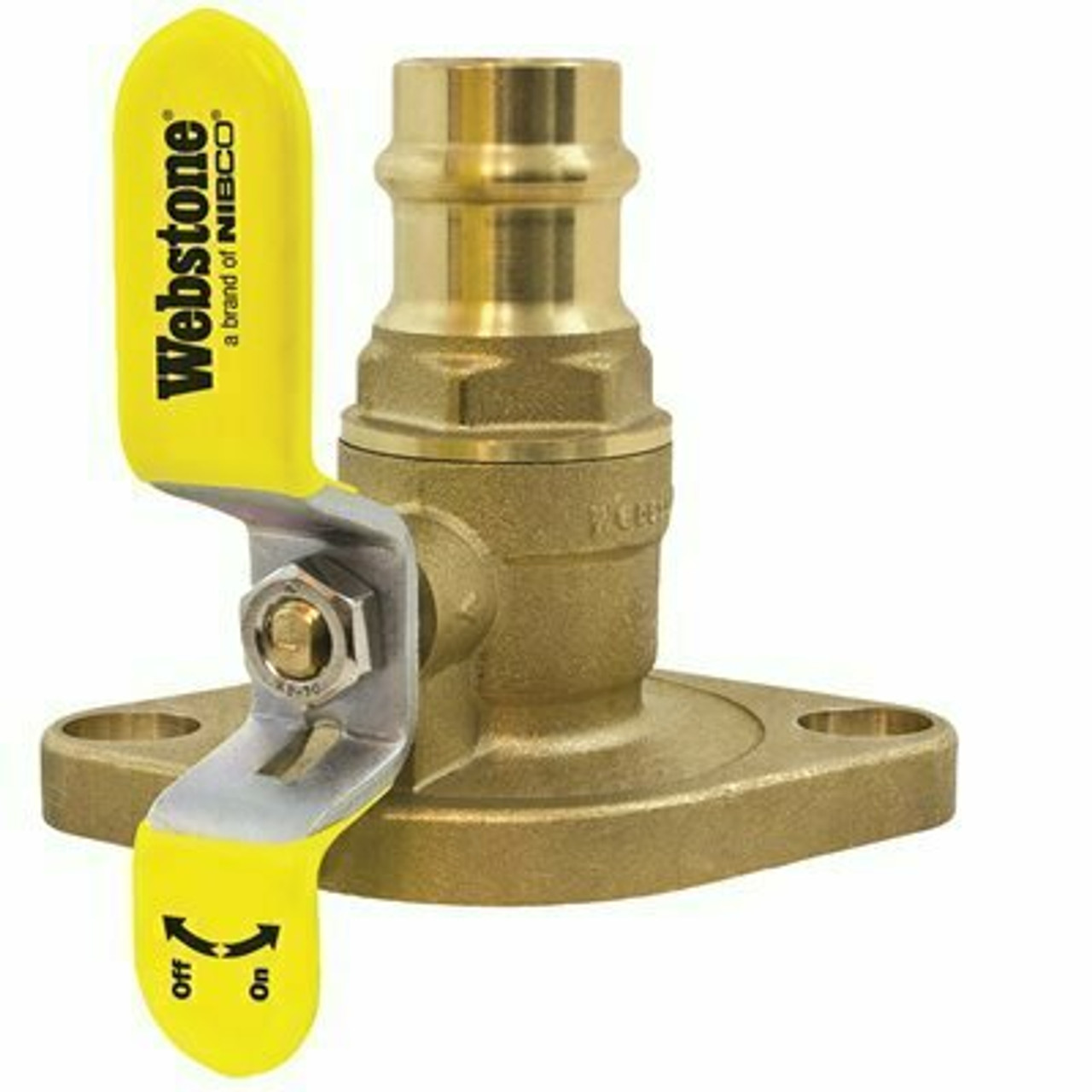 Nibco 1-1/4 In. Forged Brass Press Rotating Flange High Velocity Ball Valve With Adjustable Packing Glands