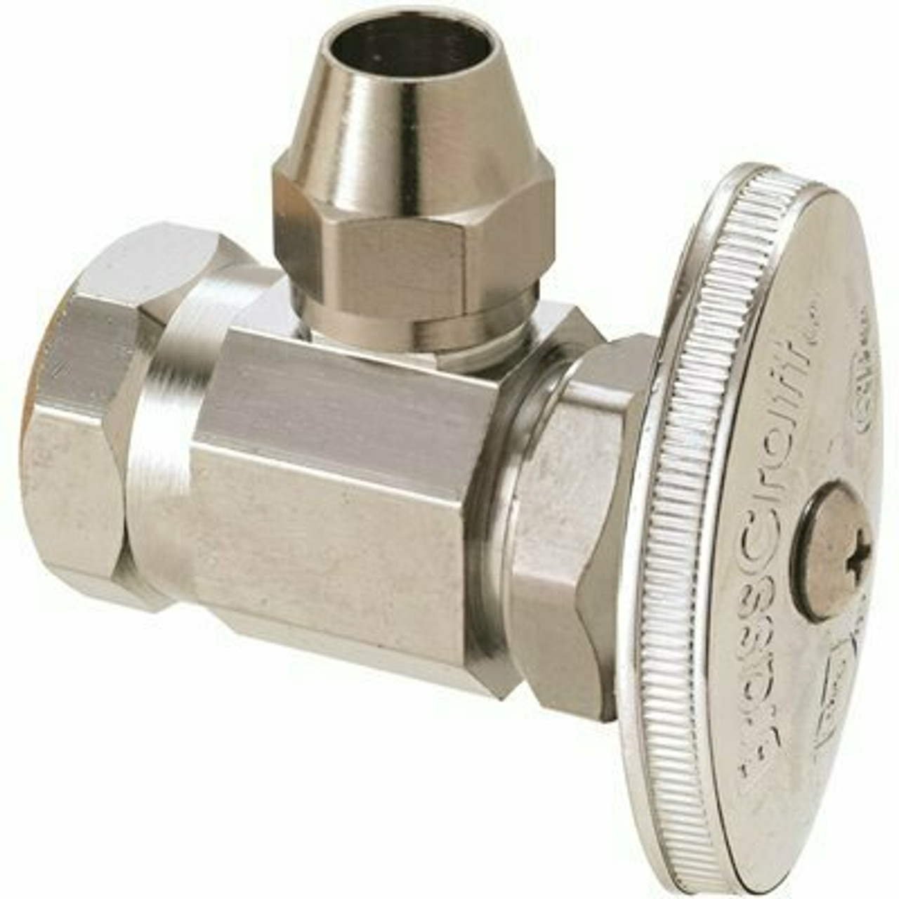 Brasscraft 1/2 In. Fip Inlet X 3/8 In. O.D. Flare Outlet Multi-Turn Angle Stop