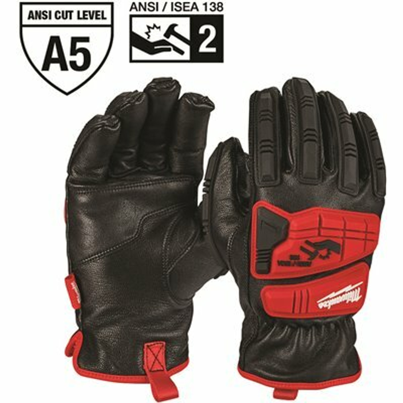 Milwaukee X-Large Level 5 Cut Resistant Goatskin Leather Impact Gloves