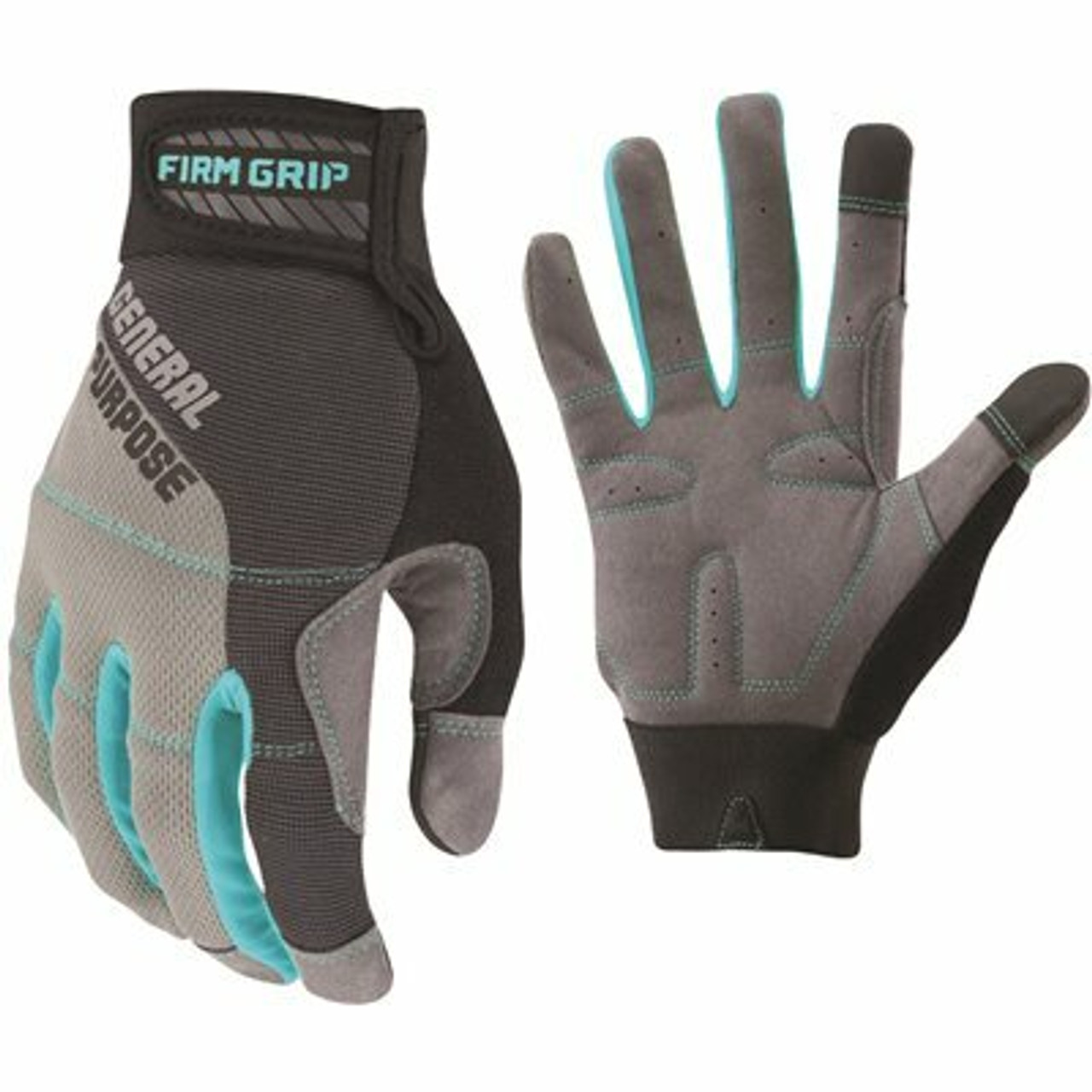 FIRM GRIP Medium Gray Women's General Purpose Synthetic Leather Glove - Pack of 6
