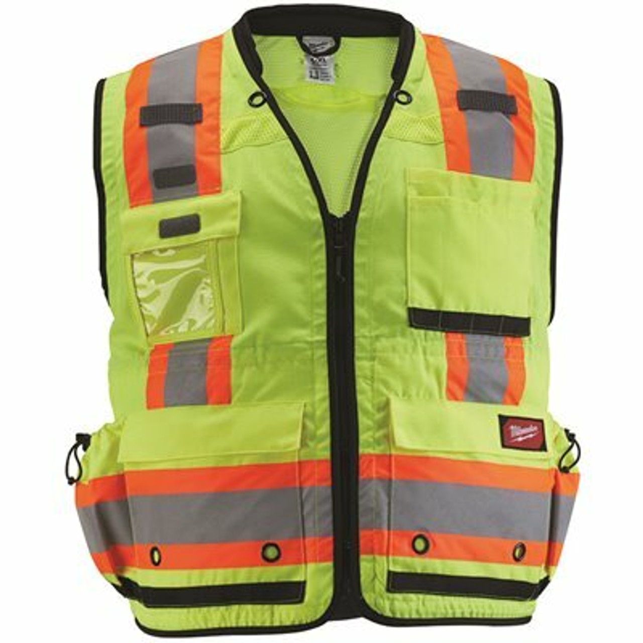 Milwaukee 4X-Large/5X-Large Yellow Class 2 Surveyor's High Visibility Safety Vest With 27-Pockets