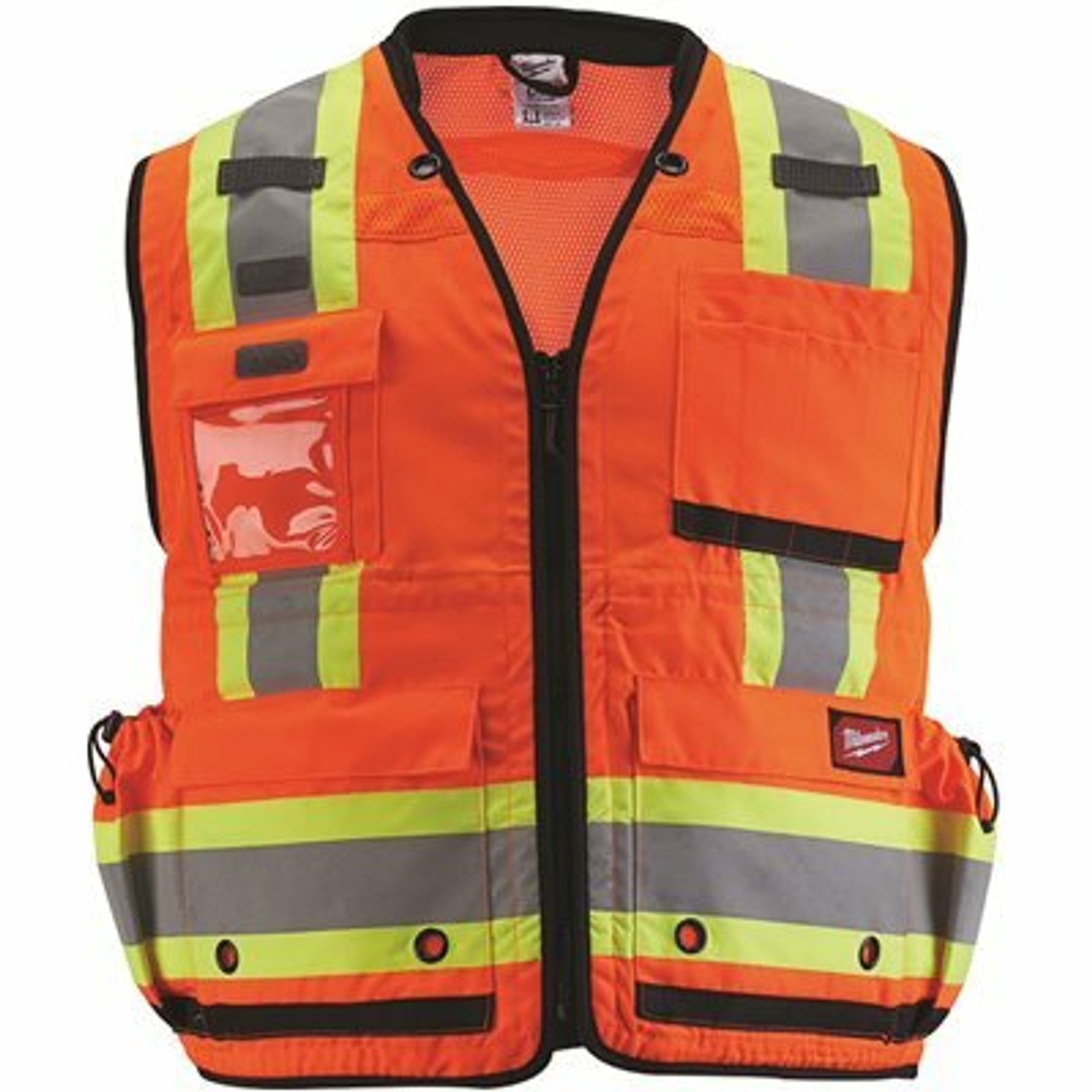 Milwaukee Small/Medium Orange Class-2 Surveyor's High Visibility Safety Vest With 27-Pockets