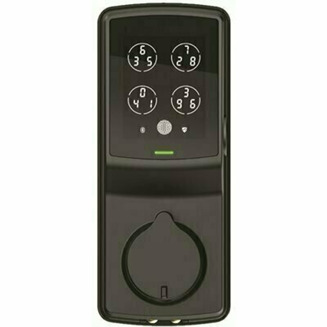 Lockly Secure Pro Matte Black Smart Lock Deadbolt With 3D Fingerprint And Wi-Fi (Works With Alexa And Google Home)