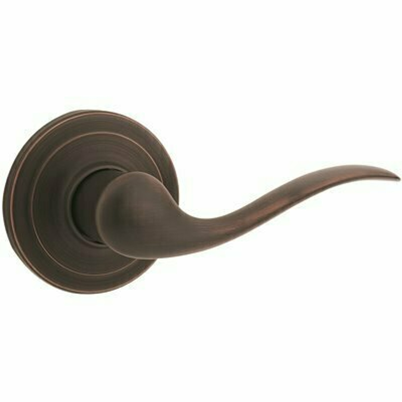 Kwikset Tustin Venetian Bronze Right-Handed Half-Dummy Door Lever With Microban Antimicrobial Technology