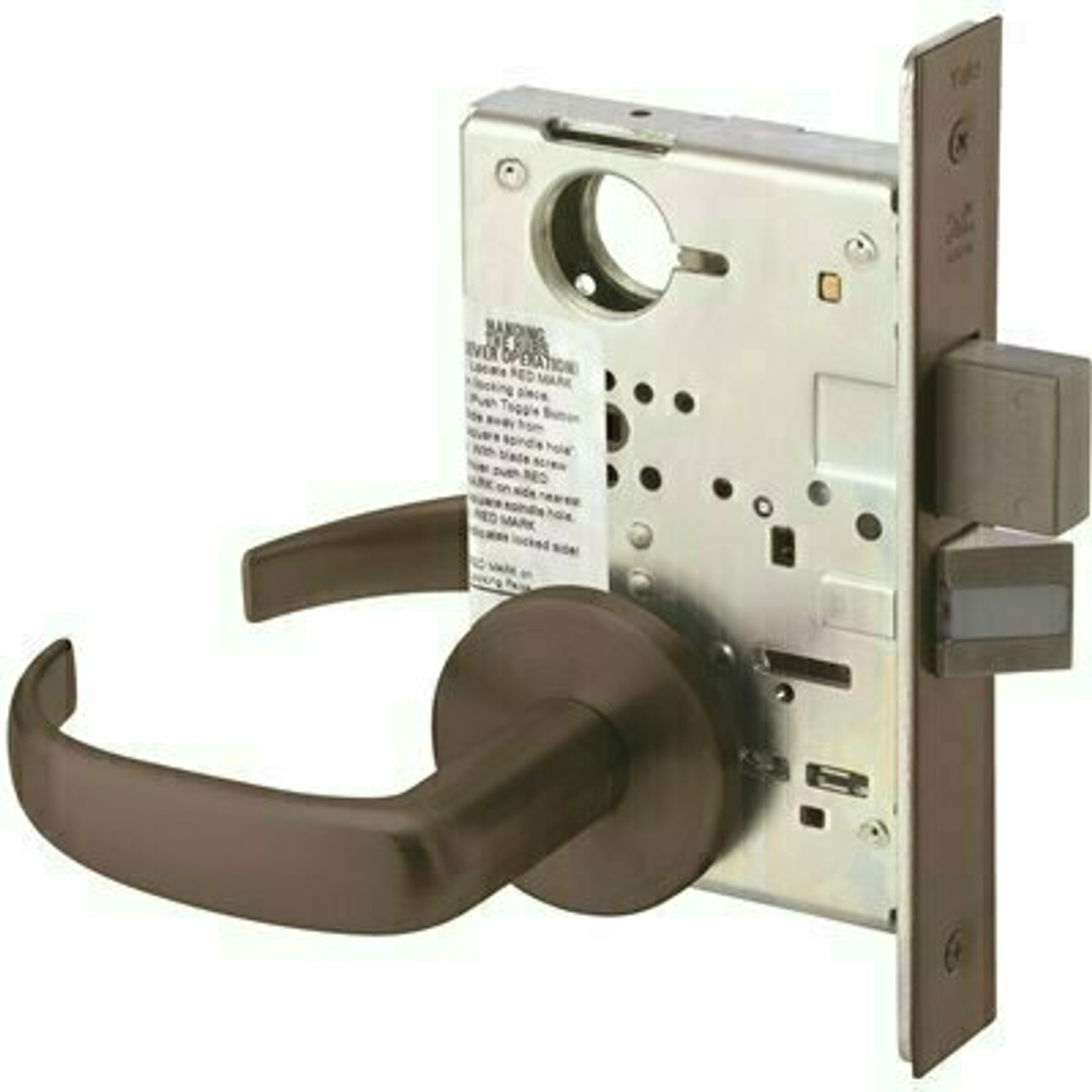 Yale Dark Bronze Pacific Beach Style Mortise Handleset