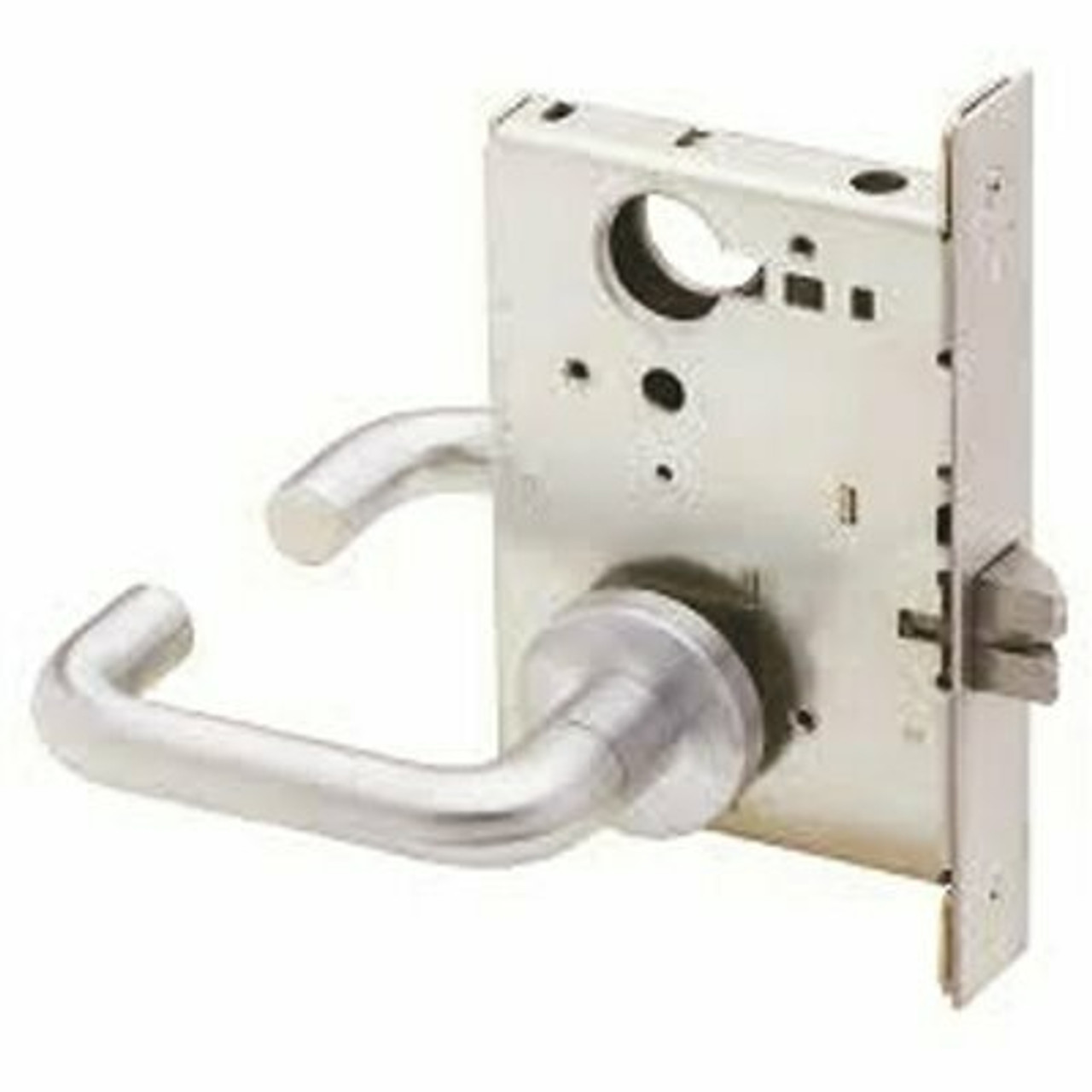 Schlage L Series Satin Chrome Mortise Passage Latch Without Escutcheon