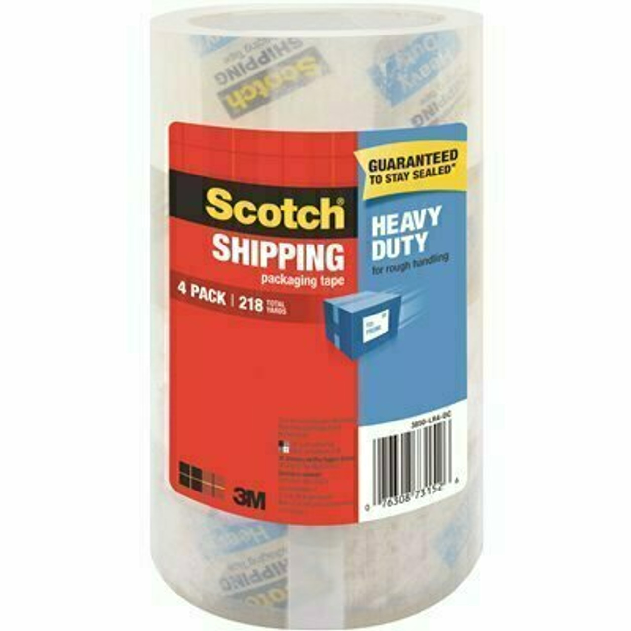 3M Scotch 1.88 In. X 54.6 Yds. Heavy Duty Shipping Packaging Tape (4-Pack)