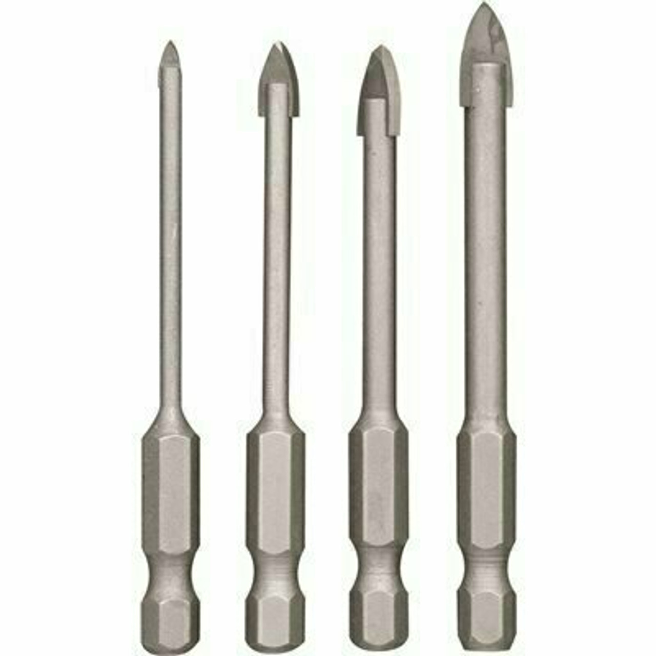 Ryobi Speedload Plus Carbide Hex Shank Glass/Tile Bit Set ( 4-Piece)