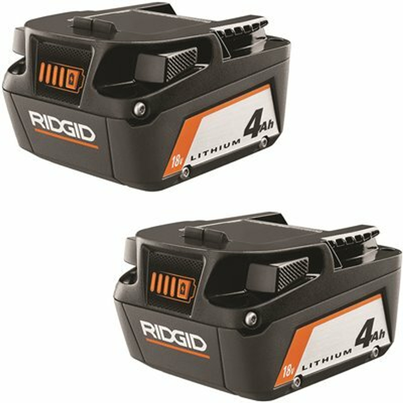 Ridgid 18V Lithium-Ion 4.0 Ah Battery (2-Pack)