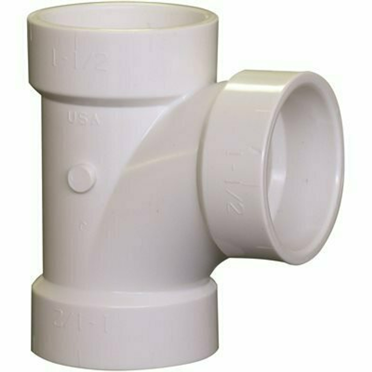 NIBCO 1-1/2 in. PVC DWV All-Hub Sanitary Tee Fitting