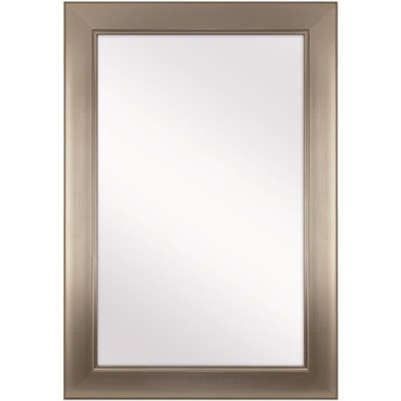 Home Decorators Collection 24 In. W X 35 In. H Framed Rectangular Anti-Fog Bathroom Vanity Mirror In Modern Nickel