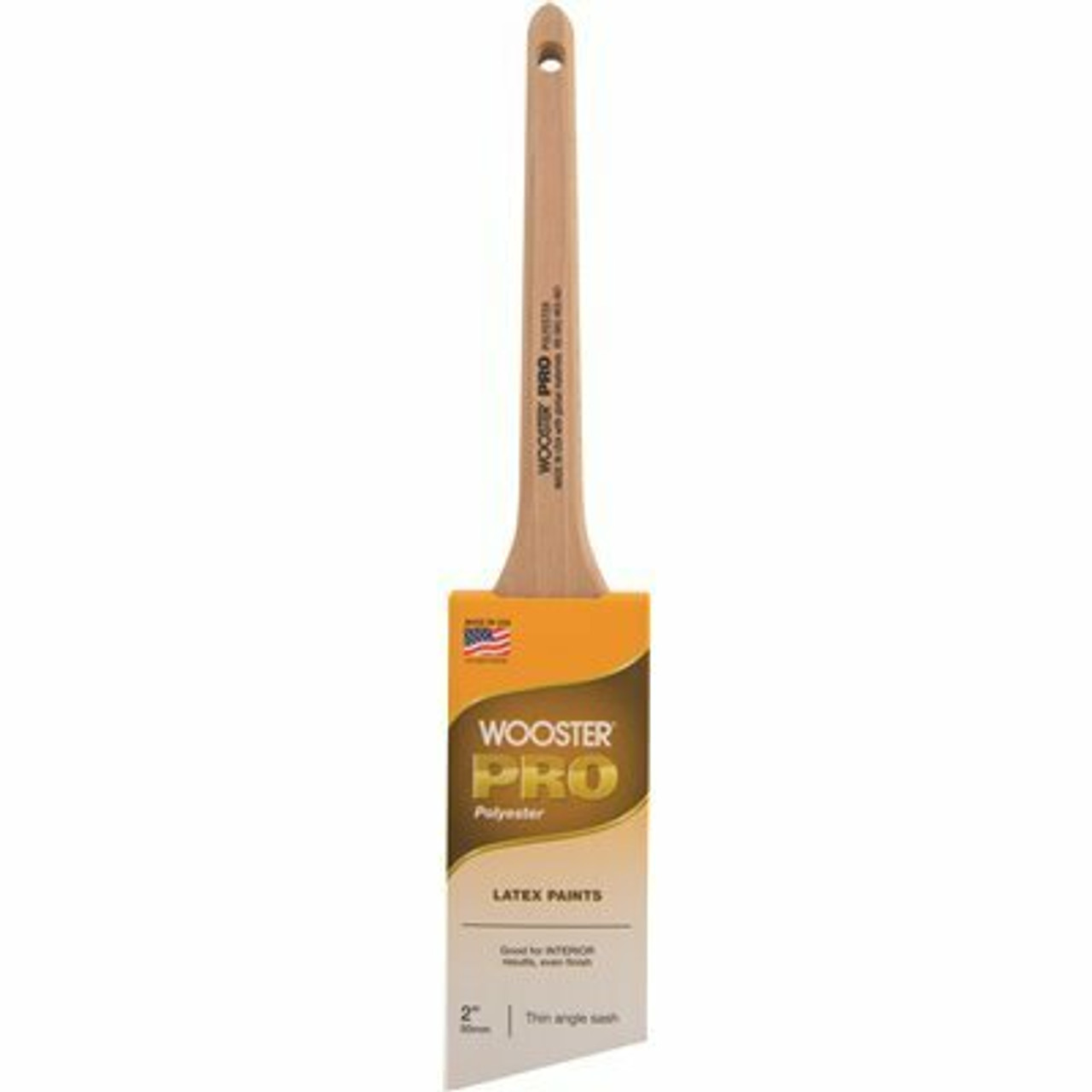 Wooster Pro 2 In. Polyester Thin Angle Sash Brush