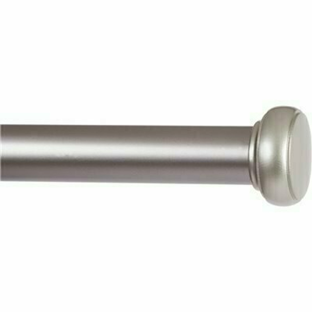 Kenney Weaver 37 In. - 72 In. Adjustable 1 In. Single Indoor/Outdoor Rust-Resistant Curtain Rod In Brushed Nickel