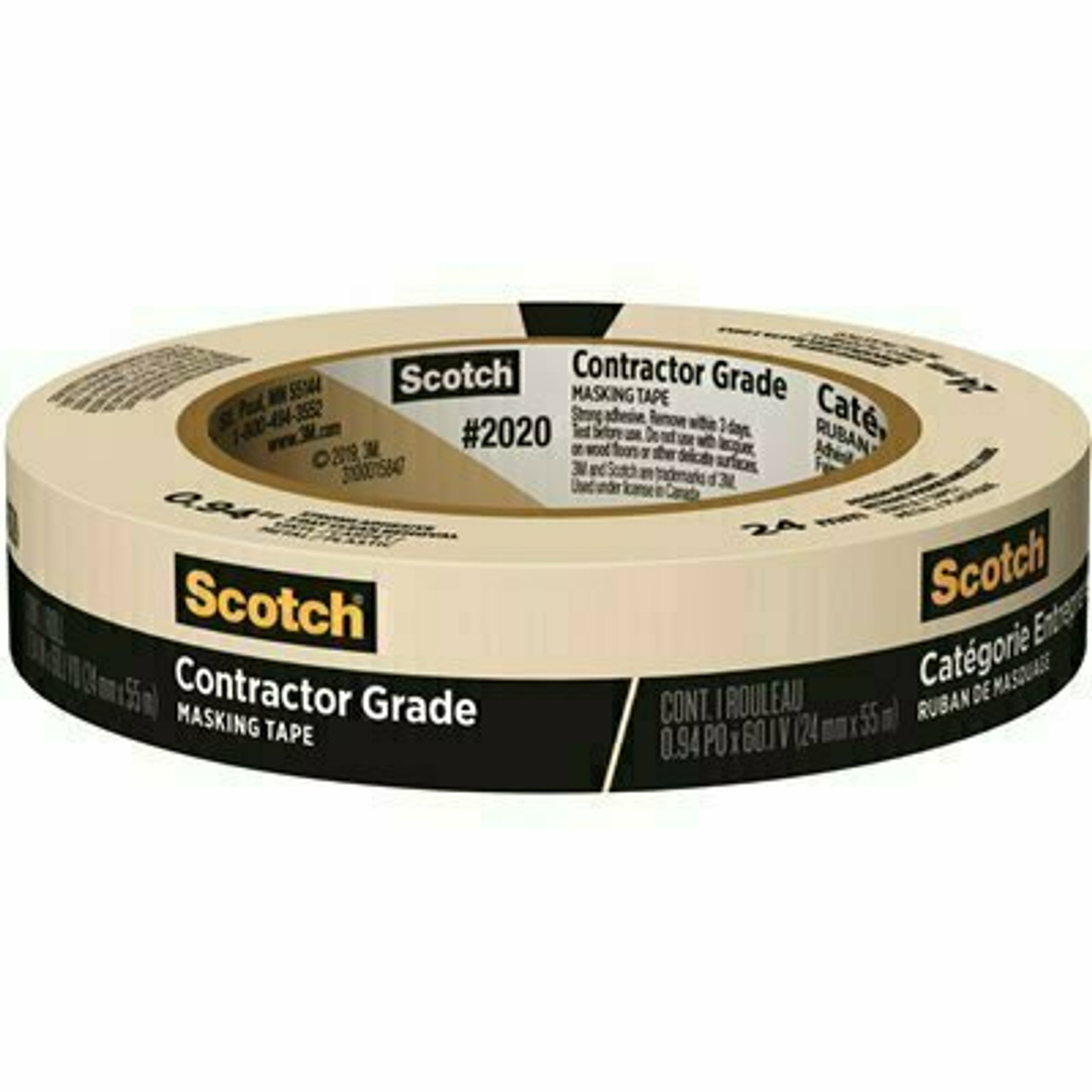 3M Scotch 0.94 In. X 60.1 Yds. Contractor Grade Masking Tape