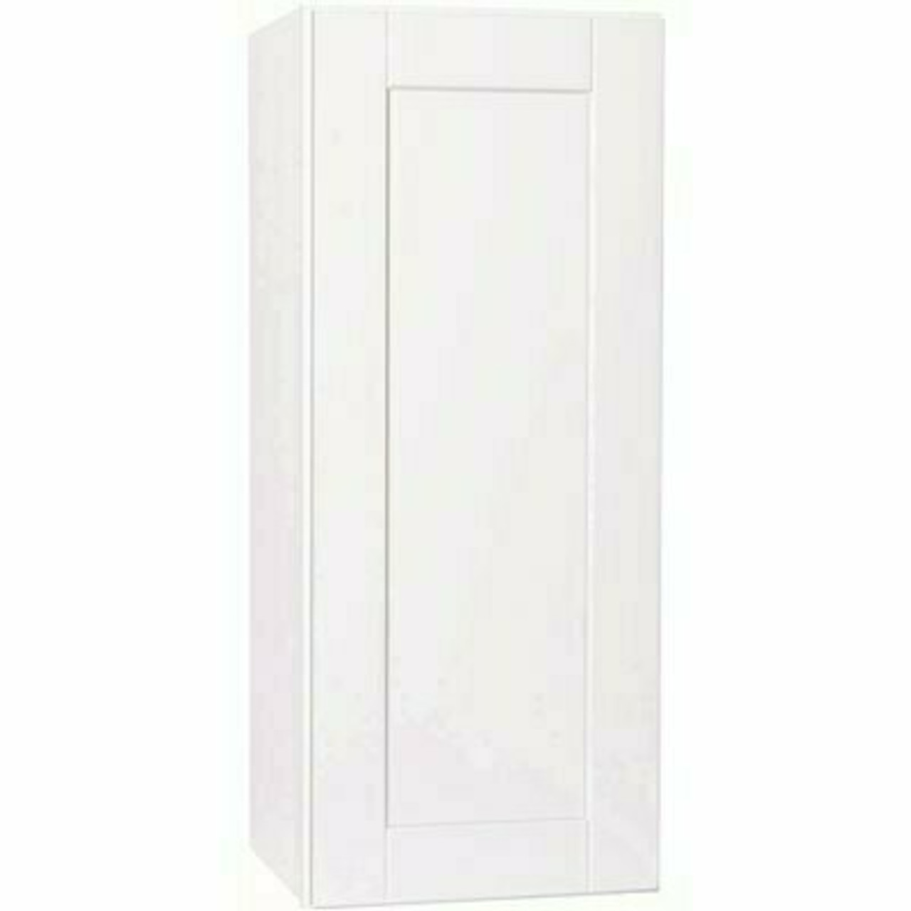 Hampton Bay Satin White Shaker Stock Assembled Wall Kitchen Cabinet (15 in. X 36 in. X 12 In.)
