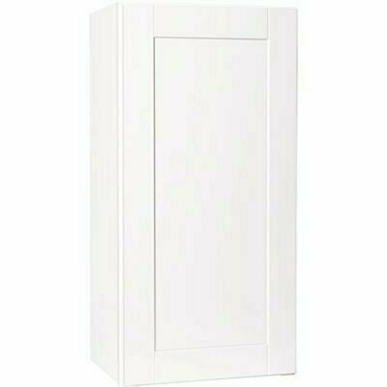 Hampton Bay Shaker Satin White Stock Assembled Wall Kitchen Cabinet (18 in. X 36 in. X 12 In.)