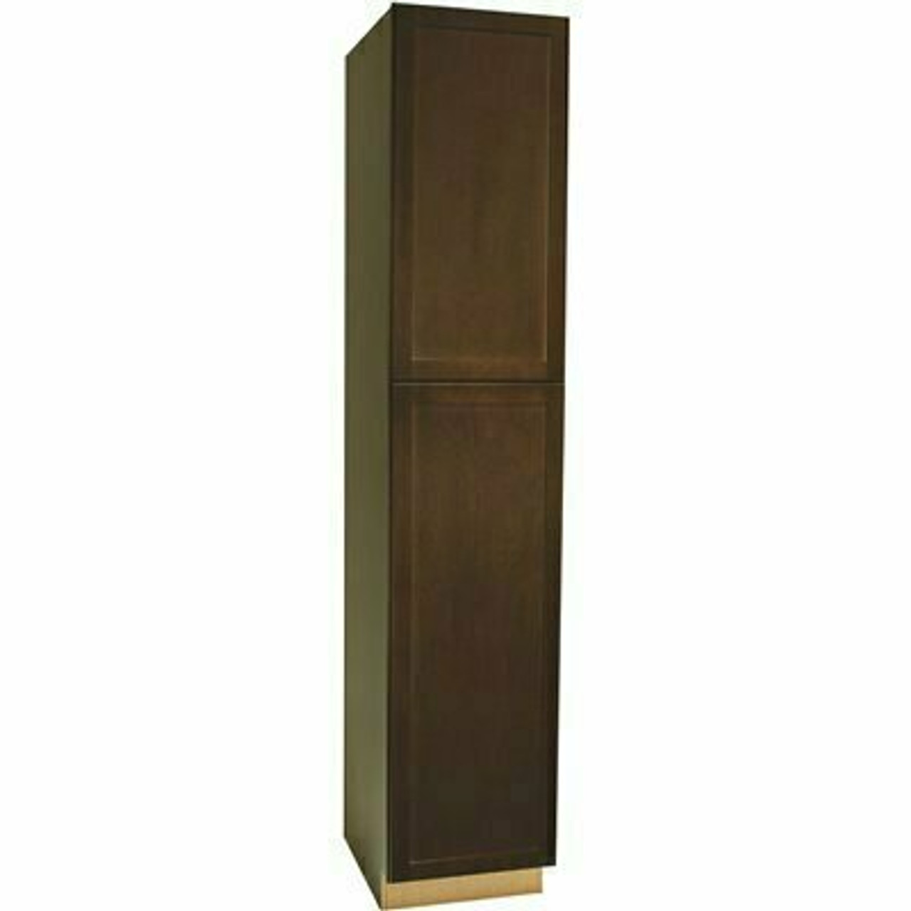 Hampton Bay Shaker Assembled 18X90X24 in. Pantry Kitchen Cabinet In Java