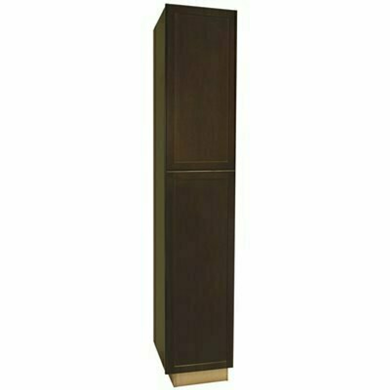 Hampton Bay Shaker Assembled 18X96X24 in. Pantry Kitchen Cabinet In Java