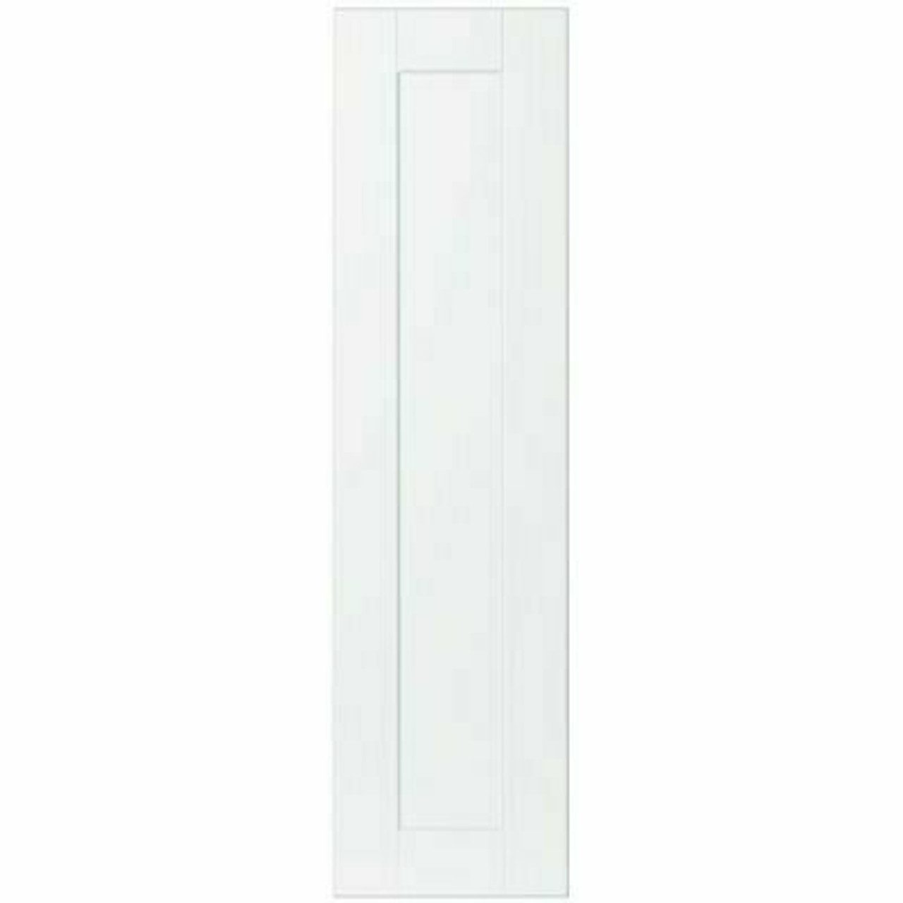 Hampton Bay Satin White 0.65 in. X 41.25 in. X 10.94 in. Shaker Wall Cabinet Decorative End Panel