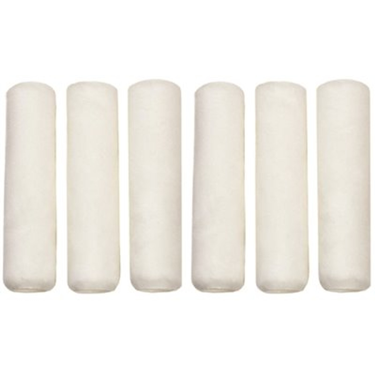 9 in. x 3/8 in. Shed Resistant Woven Paint Roller Cover in White (6-Pack)