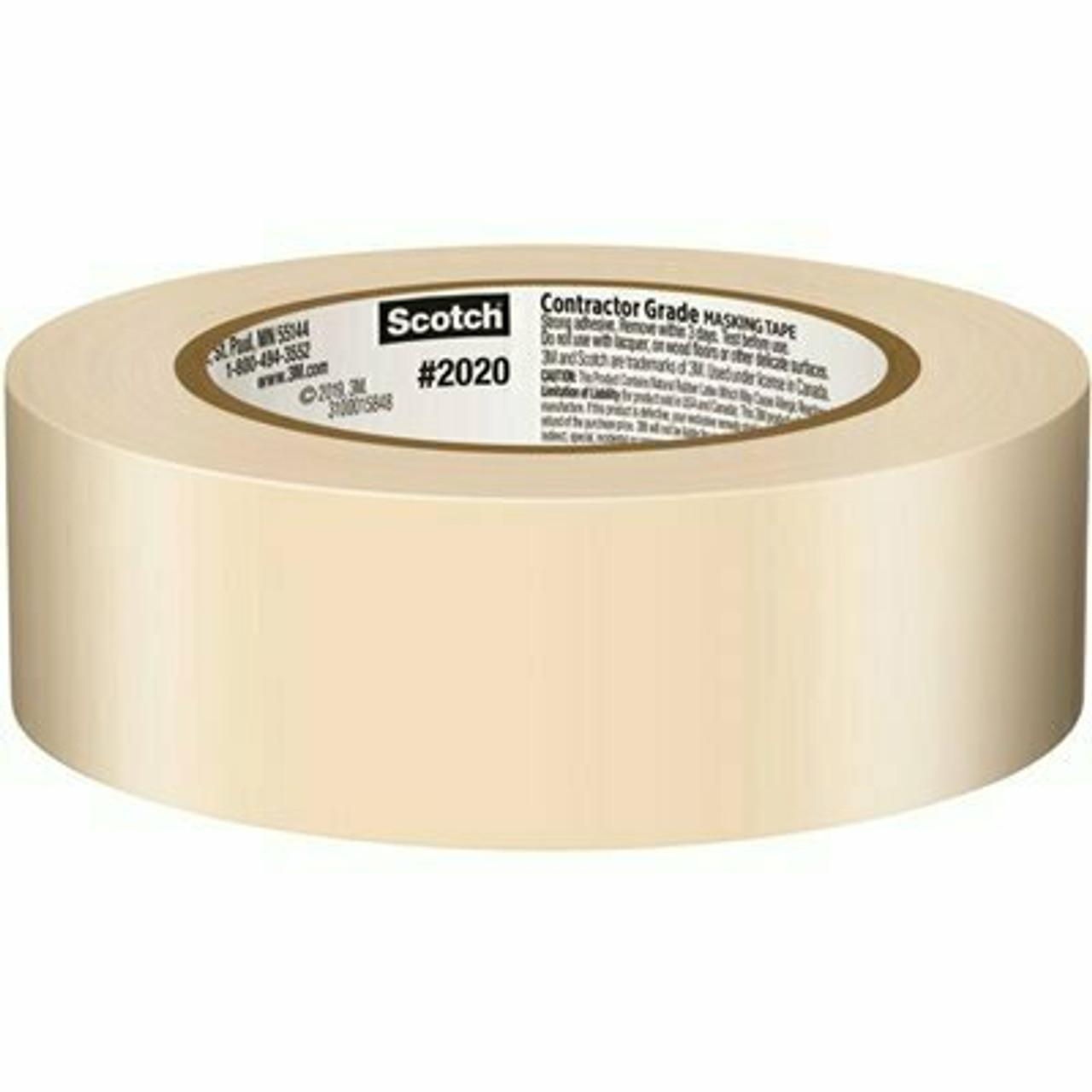 3M Scotch 1.41 In. X 60.1 Yds. Masking Tape For Production Painting (Case Of 24 Rolls)