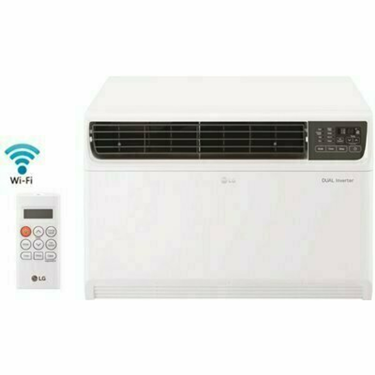 LG Electronics 18,000 Btu 230/208-Volt Dual Inverter Smart Window Air Conditioner Lw1817Ivsm With Wifi And Remote In White