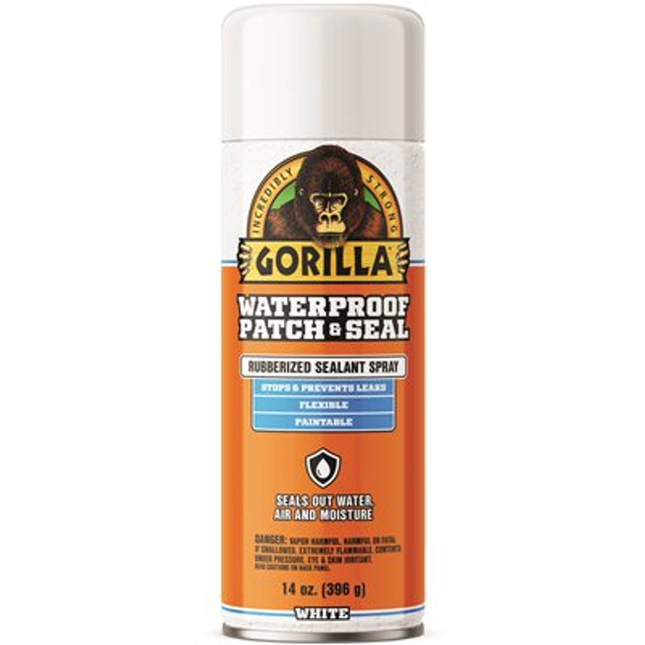 Gorilla 14 oz. Waterproof Patch and Seal Rubberized Sealant Spray White (Case of 6)