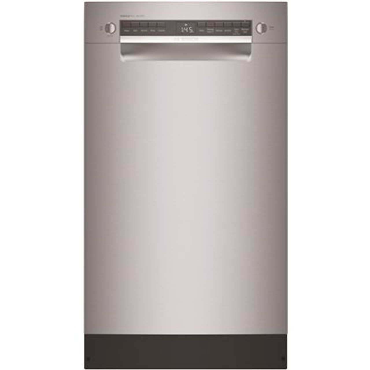 Bosch 300 Series 18 in. ADA Compact Front Control Dishwasher in Stainless Steel with Stainless Steel Tub and 3rd Rack, 46dBA