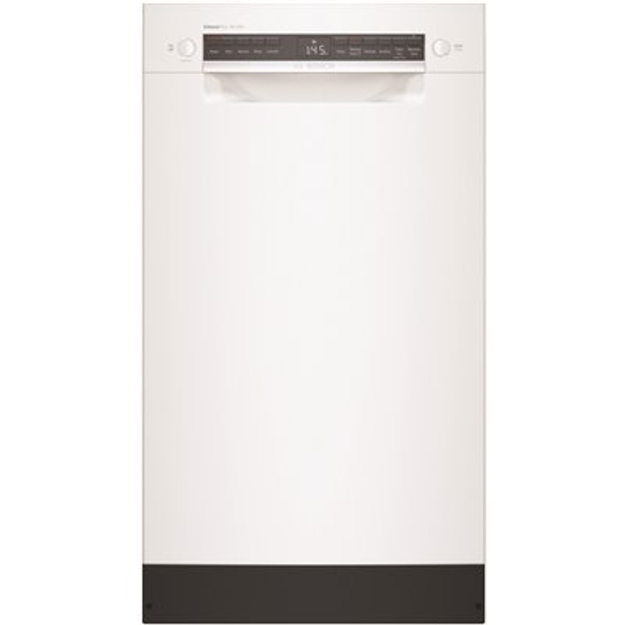 Bosch 300 Series 18 in. ADA Compact Front Control Dishwasher in White with Stainless Steel Tub and 3rd Rack, 46dBA