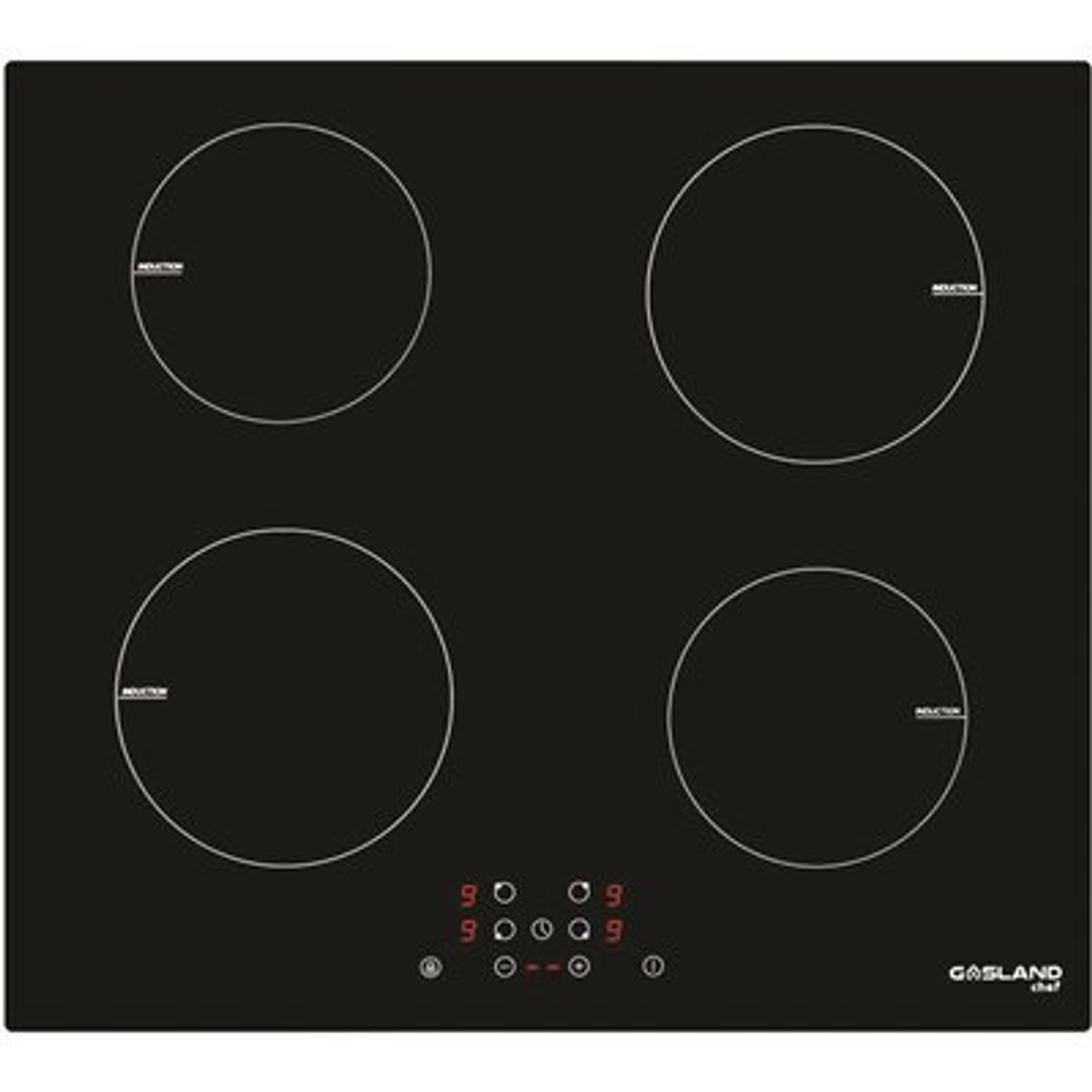 GASLAND Chef 24 in. Vitro Ceramic Surface Built-In Induction Electric Modular Cooktop in Black with 4 Elements