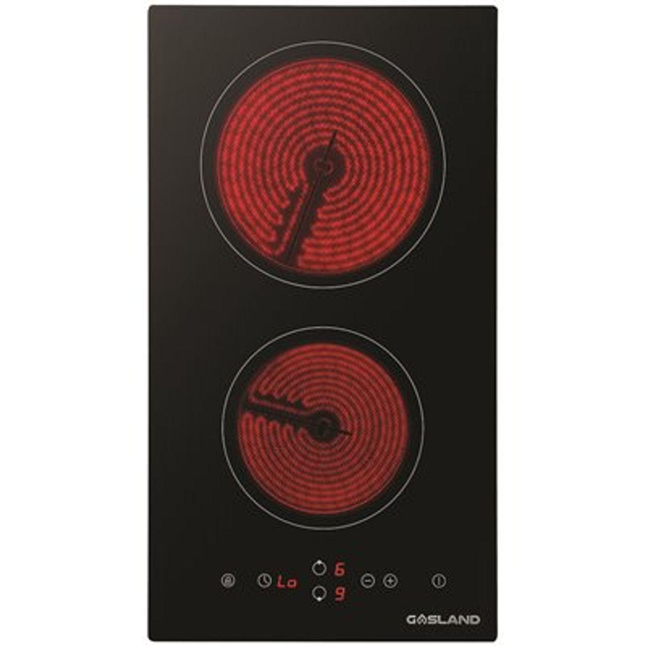 GASLAND Chef 12 in. Electric Stove Ceramic Surface Radiant Cooktop in Black with 2-Elements
