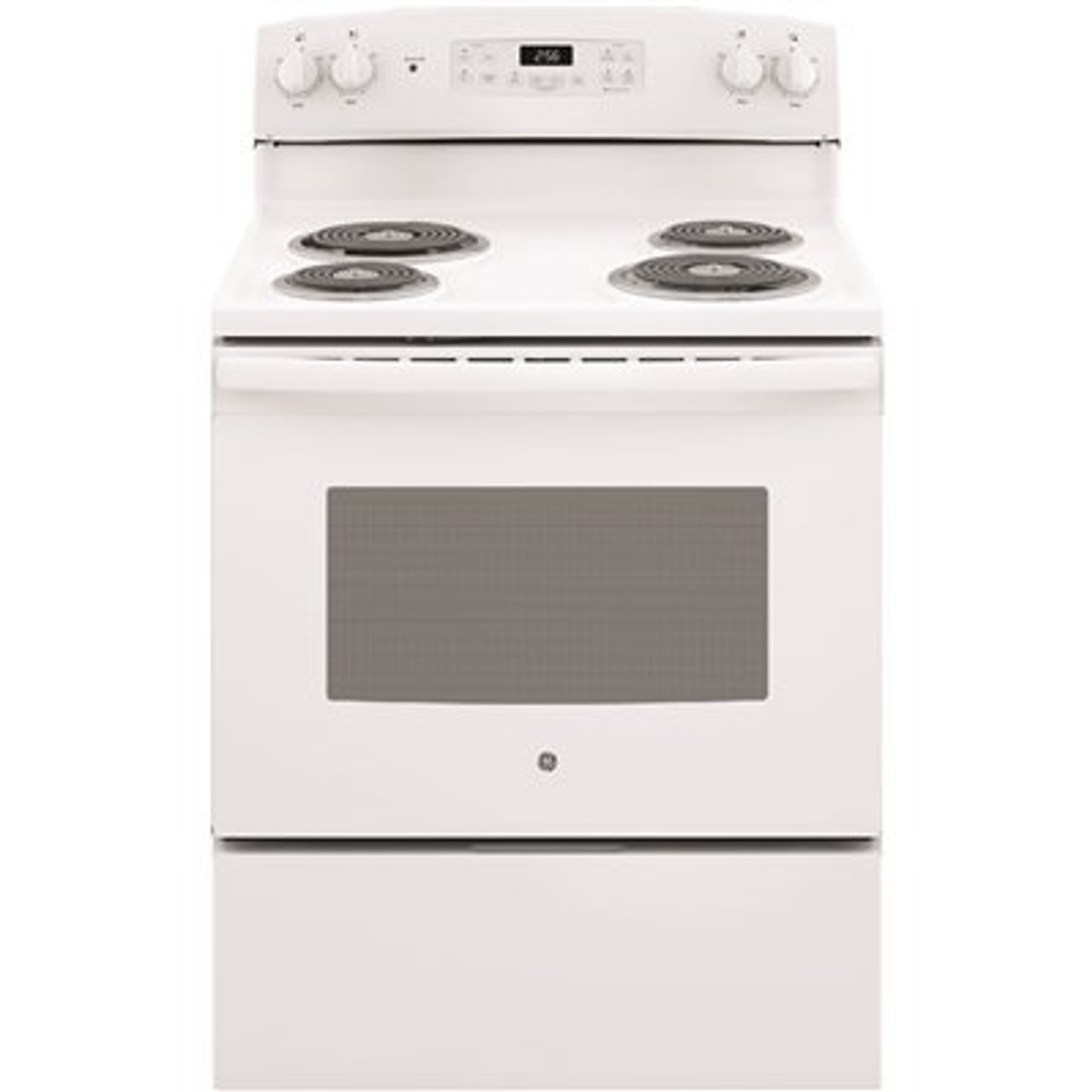 GE 30 in. 5.0 cu. ft. Electric Range with Self-Cleaning Oven in. White