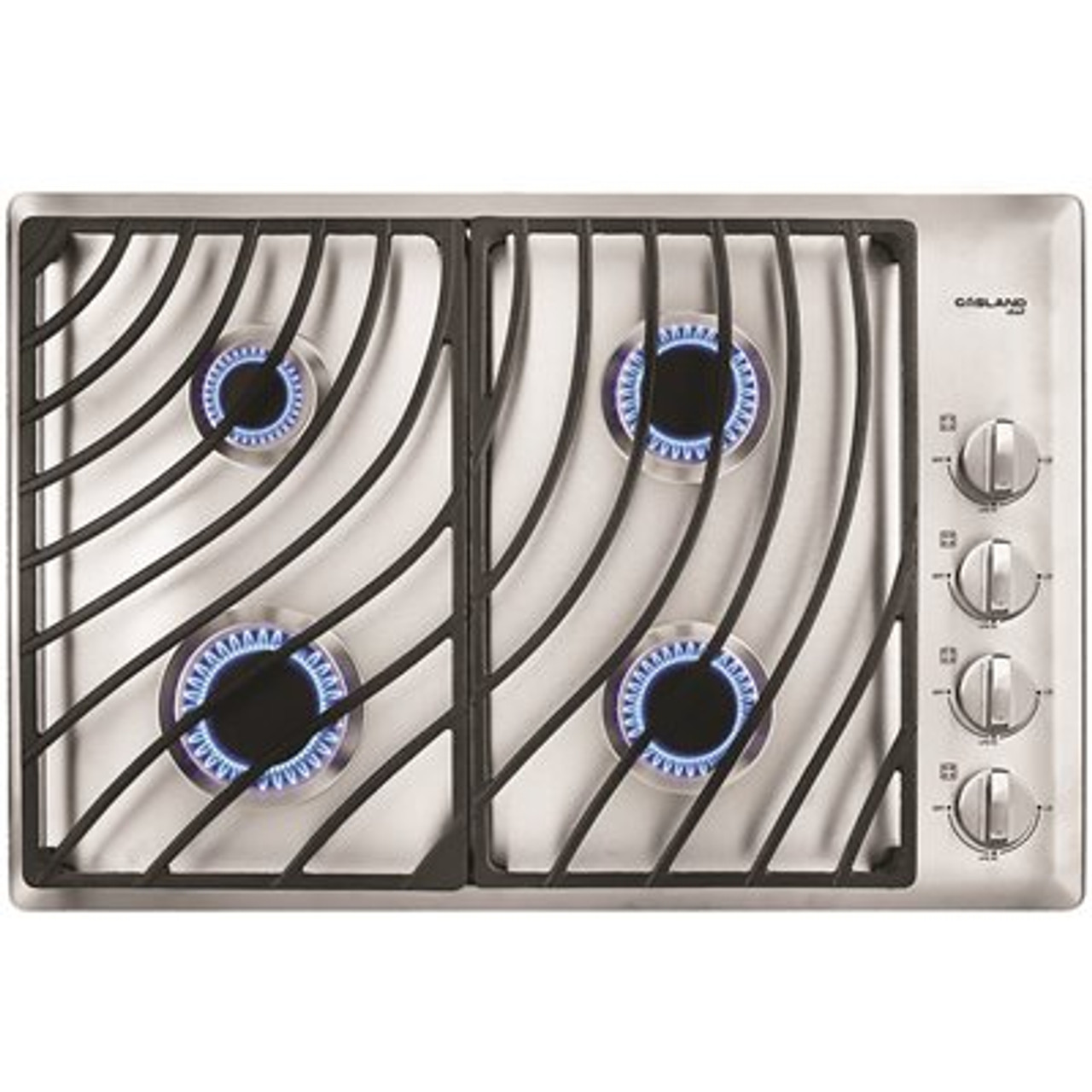 30 in. Built-In Gas Cooktop in Stainless Steel with 4-Burner including Gas Hob Drop-In Gas Cooker NG/LPG Convertible GH1304SS
