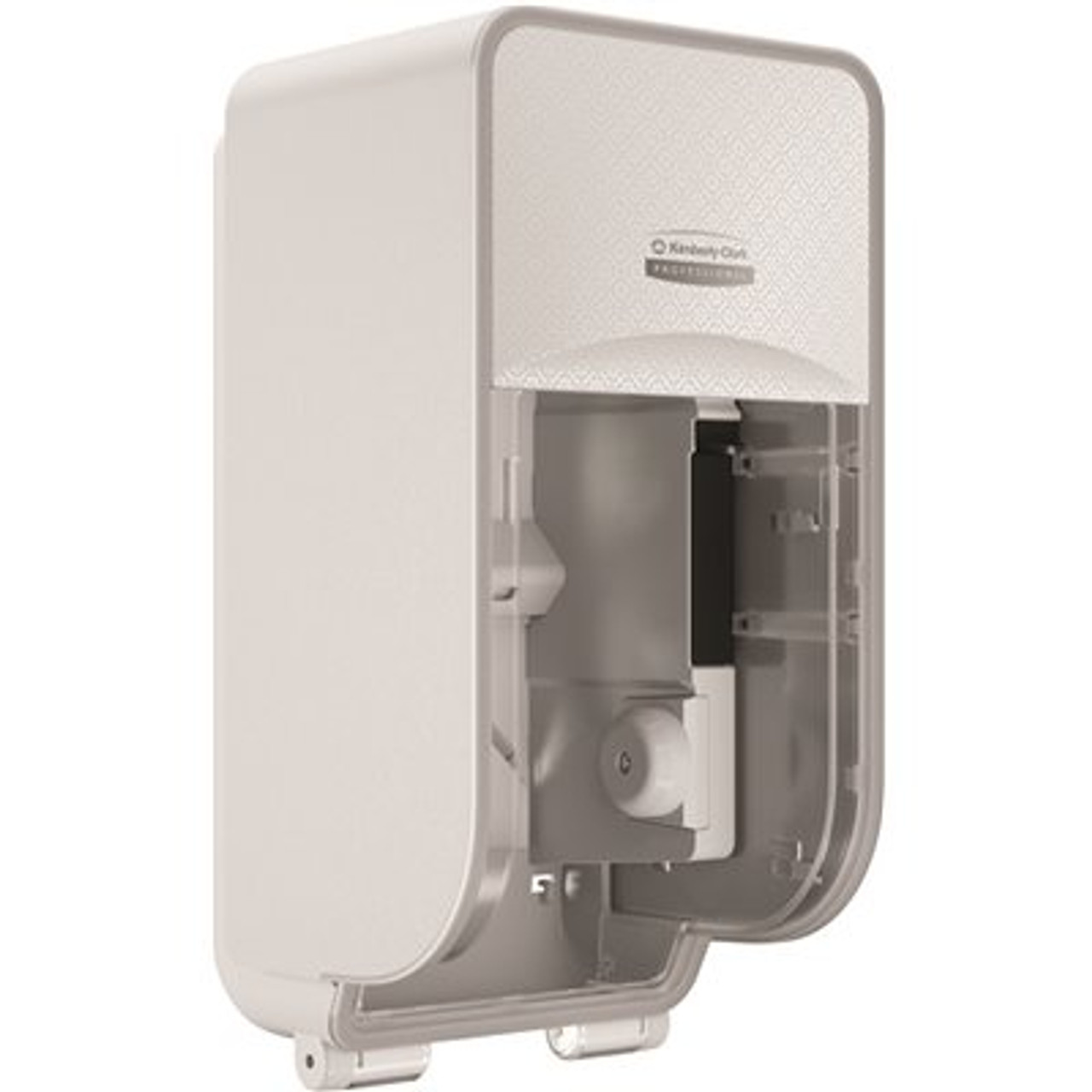 Coreless Standard Roll Toilet Paper Dispenser 2 Roll Vertical (58711), White Mosaic Design Faceplate; 1 / Case