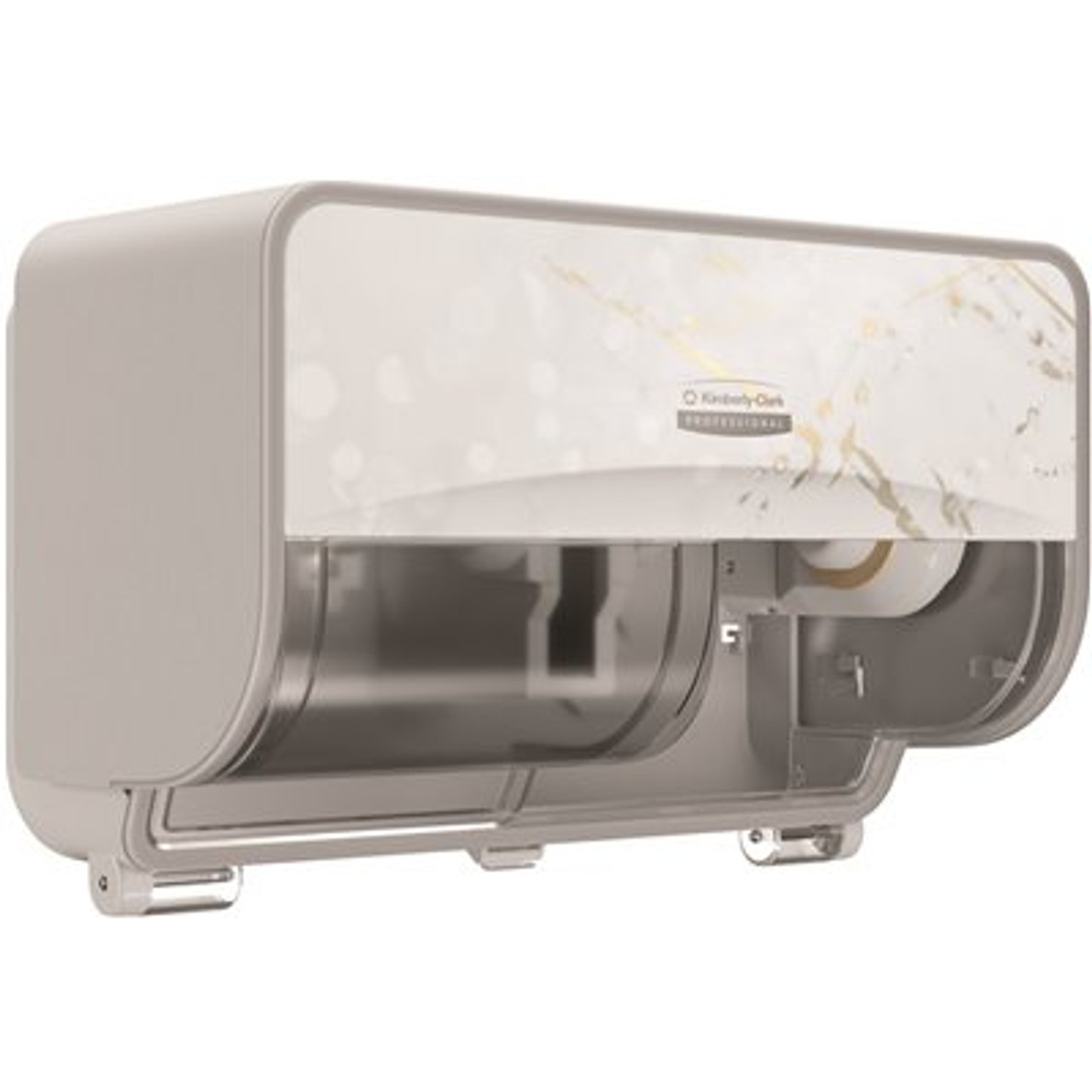 Coreless Standard Roll Toilet Paper Dispenser 2 Roll Horizontal (58732), Cherry Blossom Design Faceplate; 1 / Case